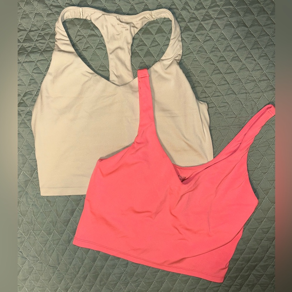 Pink and Beige Sports Bras